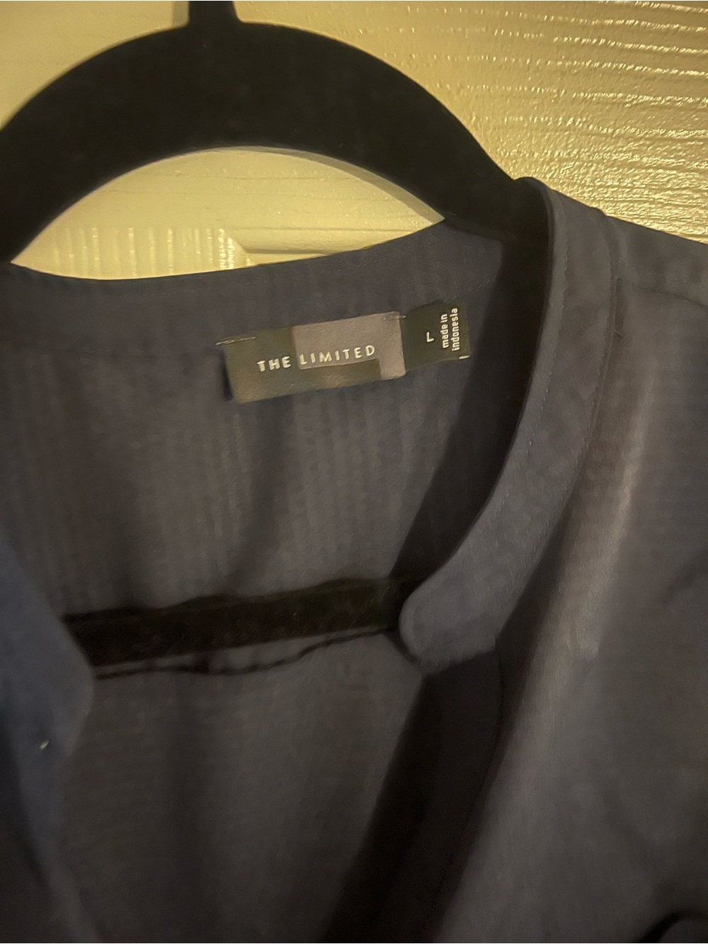 The Limited Dark Navy Round-Neck Blouse
